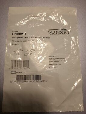 11 Sunset Ultrafine Filter LOT CF1009NT-1 PR System One Style No Tab CPAP Fliter
